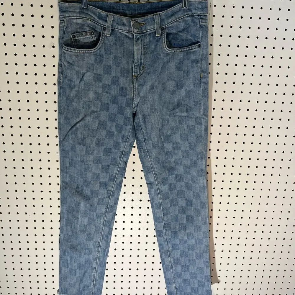 Carmar Los Angeles checkered denim jeans